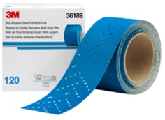 Better cutting and long lasting abrasive sheet roll for paint removal and filler sanding. Reliable dust-extraction and reduced loading due to multi-hole pattern. Convenient sheet roll format to match sheet length to sanding block.