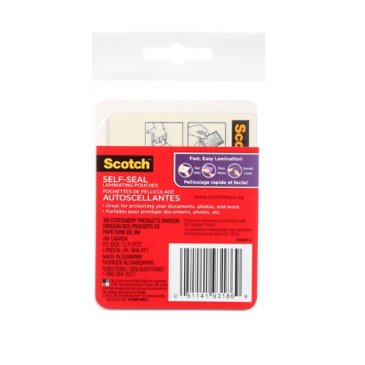 Scotch Thermal Laminating Pouches 5 Mil Thick For Extra Protection 5 X 7 Inches Photo Size 100 Pouches Tp5903 100 Amazon Ca Office Products