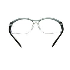 BX Protective Eyewear,11380,Grey Anti-Fog Lens,Silver/Blck Frame