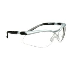 BX Protective Eyewear,11380,Grey Anti-Fog Lens,Silver/Blck Frame