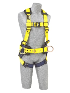 Back web loop, rescue loops, nylon web, leather insulators, quick connect buckle leg straps