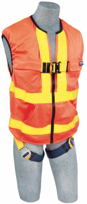 3M™ DBI-SALA Delta Hi-Vis Reflective Workvest Safety Harness 1111581, Orange, X-Largeimage