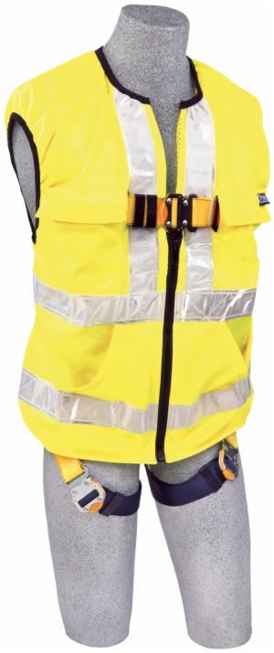 3M™ DBI-SALA Delta Hi-Vis Reflective Workvest Safety Harness 1111586, Yellow, 2Ximage