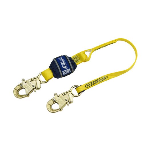 6 Edge Certified Cable 3M DBI-SALA EZ-Stop 1246178 Shock Absorbing Lanyard Alum Snap Hook One End 25 Gate Opening At Leg Ends Alum Rebar Hooks