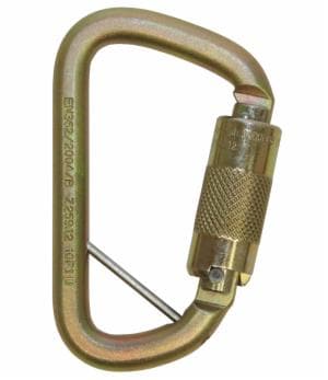 3M™ DBI-SALA Rollgliss Technical Rescue Offset D Fall Arrest Carabiner with Captive Eye, 2000117, Gold, Mediumimage