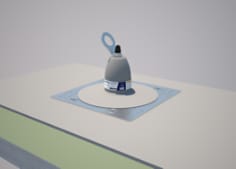 Roof top anchor for PVC membrane and built-up roofs, with weather proofing shroud.