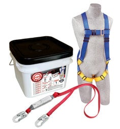 50 ft. (15.2m) of 3/16" (5mm) galvanized steel wire rope with swivel snap hook.