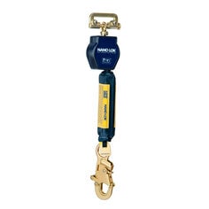 6 ft. (1.8m) of 3/4" (19mm) Dyneema® fiber and polyester web and snap hook, quick connector for harness mounting.