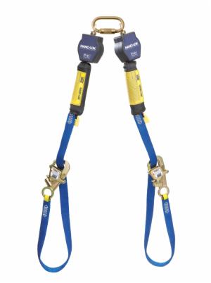 3M™ DBI-SALA Nano-Lok Tie-Back Twin-Leg Personal Self-Retracting Lifeline 3101373, Web, 9 ftimage