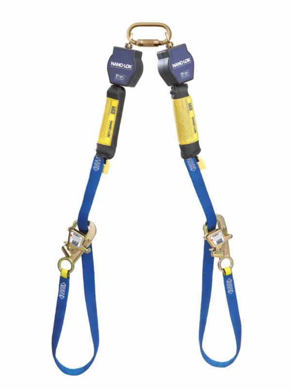 ™ DBI-SALA Nano-Lok Tie-Back Twin-Leg Personal Self-Retracting Lifeline 3101373