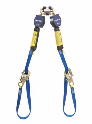 3M™ DBI-SALA Nano-Lok Tie-Back Twin-Leg Personal Self-Retracting Lifeline 3101374, Web, 9 ftimage