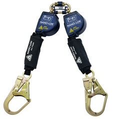 3M™ DBI-SALA® Nano-Lok™ Arc Flash Twin-Leg Quick Connect Self Retracting Lifeline, Web 3101551