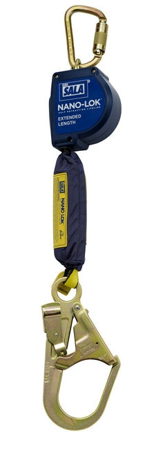 3M™ DBI-SALA® Nano-Lok™ Extended Length Self Retracting Lifeline with Anchor Hook, Web 3101611