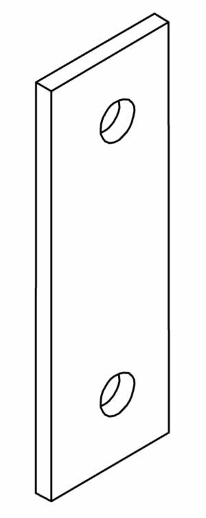 3M™ DBI-SALA Lad-Saf Vertical Safety System Stand-Off Bracket 6100710, Stainless Steelimage