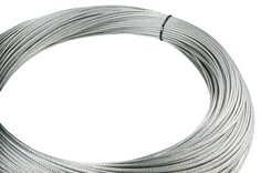 656 ft. (200m) of 3/16" (5mm) galvanized steel wire rope for powered climb assist system.