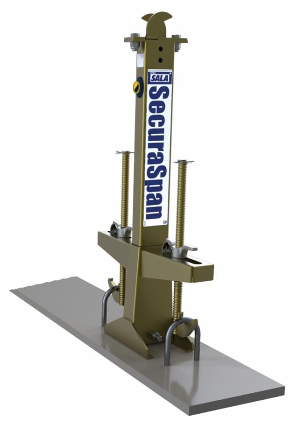 ™ DBI-SALA Temporary Loop Rebar Horizontal Lifeline Stanchion with Base 7400045