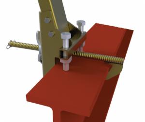 3M™ DBI-SALA Temporary I-Beam Horizontal Lifeline Stanchion Base 7400052, Fits 6 – 12 in Flange Up To 2.25 in Thickimage