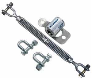 3M™ DBI-SALA Metal Horizontal Lifeline Energy Absorber with Hardware Kit 7401032, 2 Shackles, Turnbuckleimage