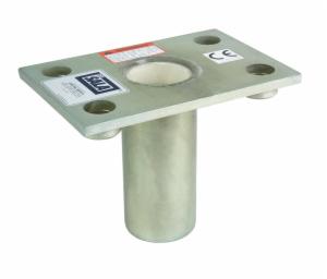 3M™ DBI-SALA Confined Space Permanent Flush Floor Mount Sleeve Davit Mast Base 8512827, Stainless Steelimage