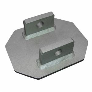 3M™ DBI-SALA Permanent Bolt-On Uni-Anchor Fall Arrest Post Base For Concrete 8519819, Stainless Steel, 15 in x 12 inimage