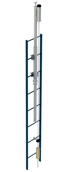 5-piece davit hoist system with 8518006 23-1/2 in. to 42-1/2 in. (59.7 to 108 cm) adjustable offset davit mast, 8518002 33 in. (83.8 cm) lower davit mast extension and 8518008 3-piece portable base.