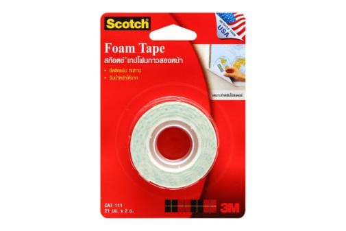 Scotch® เทปโฟมกาวสองหน้าแบบบาง CAT 111