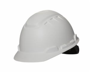 3M™ SecureFit Elevated Temperature Hard Hat H-701T-SF, White, 4-Point Pressure Diffusion Ratchet Suspension, 10 ea/Caseimage
