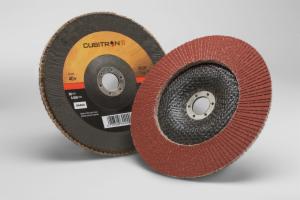 3M™ Cubitron II Flap Disc 969F, 40+, T29, 7 in x 7/8 in, 5 ea/Caseimage