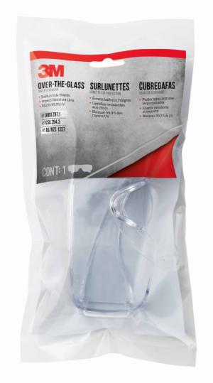 3M™ Over-the-Glass Eyewear Anti-Scratch, 47110H1-DC, Clear, Clear Lens, 24/caseimage