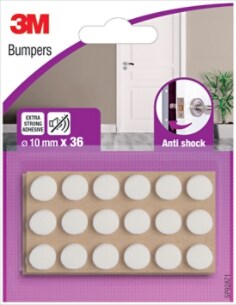 3M™ SP92A71 Topes adhesivos de espuma anti choque Ø 10mm blanco 36 unidad/pack