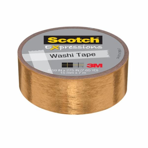 Scotch Expressions Washi Tape C614-GLD