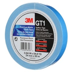 3M™ Premium Matte Cloth (Gaffers) GT1 Fluorescnt Blu 24mmx50mmil
