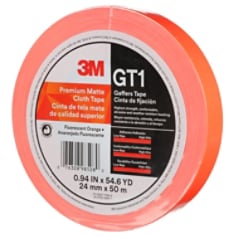 3M™ Prem Matte Cloth (Gaffers) Tape GT1 Fl Orn, 24 m x 50 m 11 m