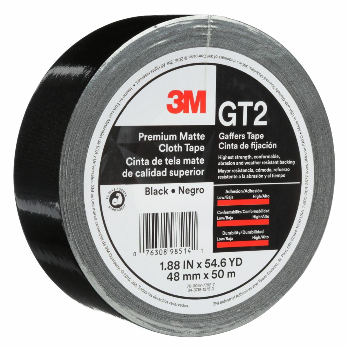 ™ Premium Matte Cloth (Gaffers) Tape GT2