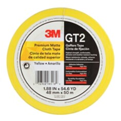 3M™ Premium Matte Cloth (Gaffers) GT2 Yel 48mmx50mmil