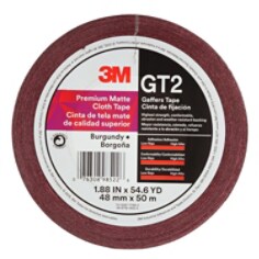 3M™ Premium Matte Cloth (Gaffers) GT2 Burgundy 48mmx50mmil