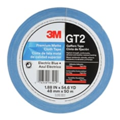 3M™ Premium Matte Cloth (Gaffers) GT2 Electric Blu 48mmx50mmil