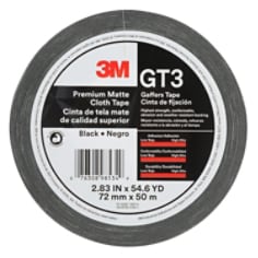 3M™ Premium Matte Cloth (Gaffers) GT3 Blk 72mmx50mmil6