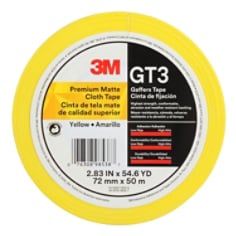 3M™ Premium Matte Cloth (Gaffers) GT3 Yel 72mmx50mmil6