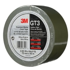 3M™ Premium Matte Cloth (Gaffers) GT3 Olive Drab 72mmx50mmil