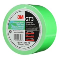 3M™ Premium Matte Cloth (Gaffers) GT3 Fluorescnt grn 72mmx50mmil
