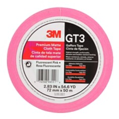 3M™ Premium Matte Cloth (Gaffers) GT3 Fluorscnt Pnk 72mmx50mmil6