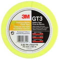 3M™ Premium Matte Cloth (Gaffers) GT3 Fluorescnt Yel 72mmx50mmil