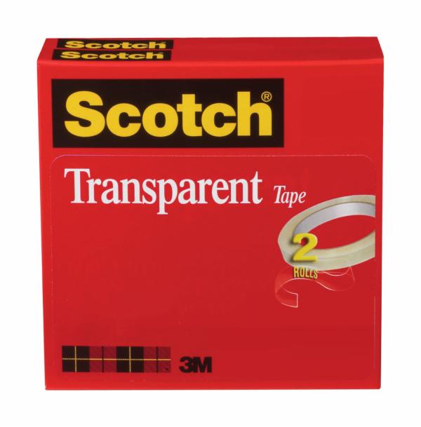Scotch Transparent Tape 600-2P12-72