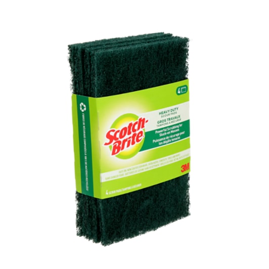 HEAVY DUTY SCOUR PAD SB411 12-4 PK/CS
