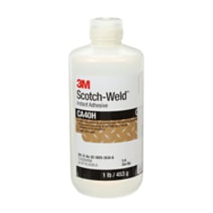 3M™ Scotch-Weld™ Instant Adhesive, CA40, clear, 1 lb (453 g)
