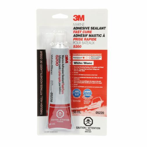 3M™ Marine Adhesive Sealant Fast Cure, 5200, white, 3 fl oz (88.72 mL
