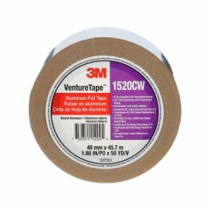 3M™ Venture Tape Aluminum Foil Tape 1520CW, Silver, 48 mm x 45.7 m, 3.2 mil, 24 Rolls/Case image 3M™ Venture Tape Aluminum Foil Tape 1520CW, Silver, 48 mm x 45.7 m, 3.2 mil, 24 Rolls/Caseimage