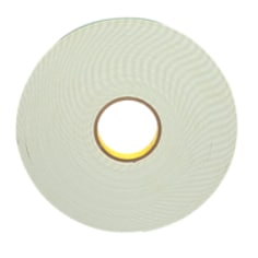 3M™ Double Coated Urethane Foam Tape, 4026, off-white, 1.0 in x 36.0 yd (2.5 cm x 32.9 m)