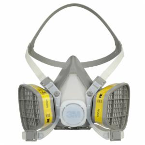 3M™ Half Facepiece Disposable Respirator Assembly 5203, Organic Vapor/Acid Gas, Medium 12 EA/Caseimage